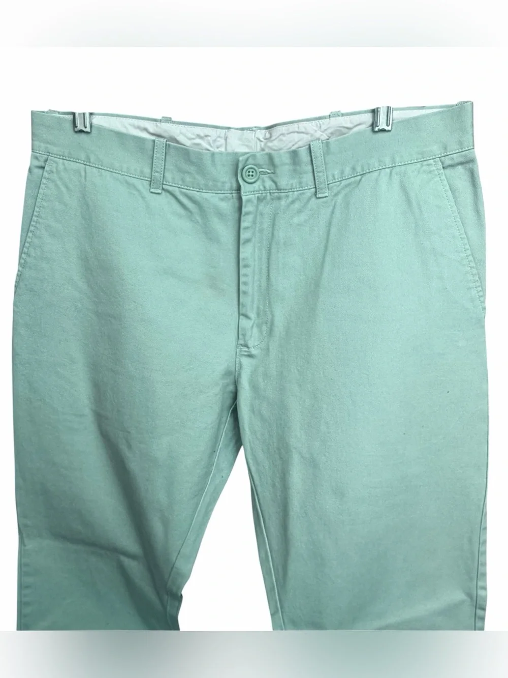 J CREW The Driggs Pants Slim Fit Green Cotton Chinos 33x30